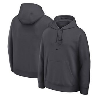 Men's Nike Anthracite Minnesota Vikings Washed Club Fleece Pullover Sweatshirt