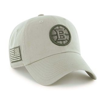 Men's '47 Cream Boston Bruins OHT Tri-Hit Clean Up Adjustable Hat