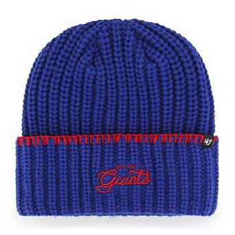 Women's '47 Royal New York Giants Blanket Stitch Cuffed Knit Hat