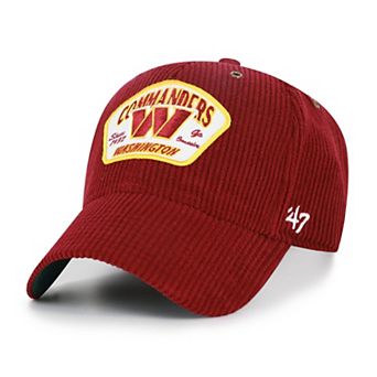 Men's '47 Burgundy Washington Commanders Accordia Corduroy MVP Adjustable Hat