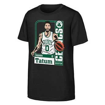 Youth Outerstuff Jayson Tatum Black Boston Celtics Calling Card T-Shirt