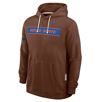 Men's Nike Brown Boise State Broncos 2026 Military Appreciation Dri-FIT Hoodie