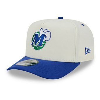 Men's New Era Cream/Blue Dallas Mavericks City A-Frame 9FIFTY Snapback Hat