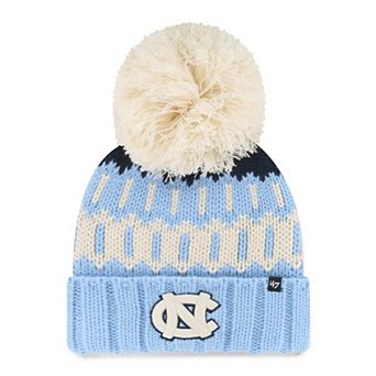Unisex '47 Carolina Blue North Carolina Tar Heels Seasonal Chainstitch Knit Hat with Pom
