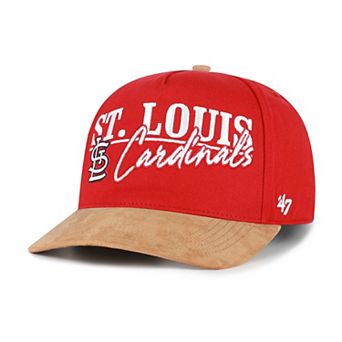 Men's '47 Red/Light Brown St. Louis Cardinals Scribe Line Hitch Adjustable Hat