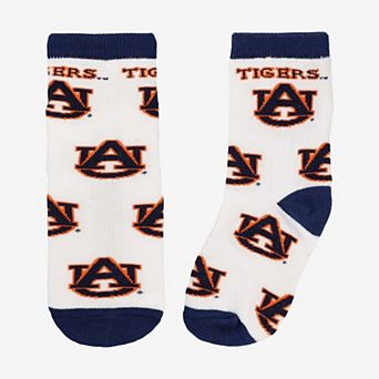 Youth Starter White Auburn Tigers Allover Print Crew Socks