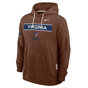 Men's Nike Brown Virginia Cavaliers 2026 Military Appreciation Dri-FIT Hoodie