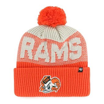 Men's '47 Orange Colorado State Rams Bone Chill Cuffed Knit Hat with Pom