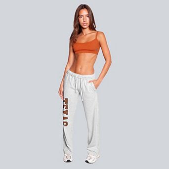 Women's Hype and Vice Gray Texas Longhorns Varsity Pants