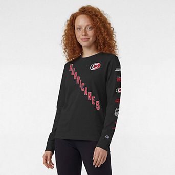 Women's Champion Black Carolina Hurricanes Long Sleeve T-Shirt