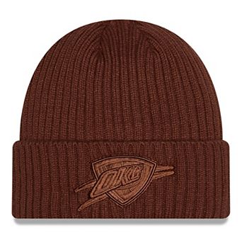 Men's New Era Brown Oklahoma City Thunder Color Pack Cuffed Knit Hat