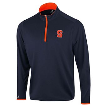 Men's Antigua Navy Syracuse Orange Brink Color Pop Quarter-Zip Pullover