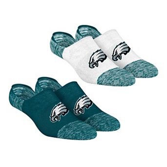 Unisex Rock Em Philadelphia Eagles Two-Pack Marl No-Show Socks