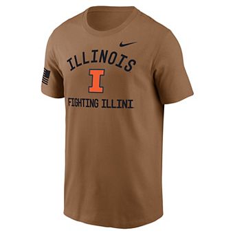 Men's Nike Brown Illinois Fighting Illini 2026 Military Appreciation Dri-FIT T-Shirt