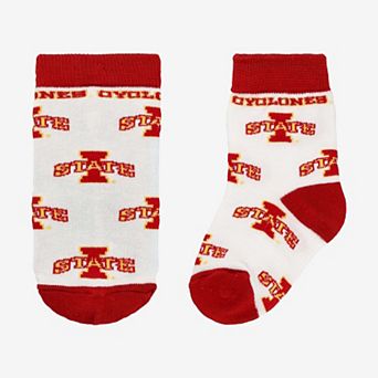 Infant Starter White Iowa State Cyclones All-Over Print Socks