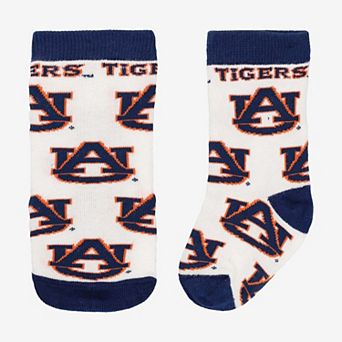 Infant Starter White Auburn Tigers All-Over Print Socks
