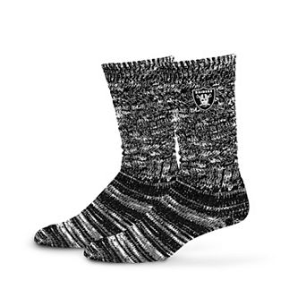 Women's PRO Compression Black Las Vegas Raiders Slouchy Slub Textured Boyfriend Socks