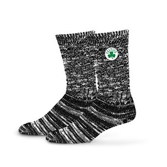 Women's PRO Compression Black Boston Celtics Slouchy Slub Textured Boyfriend Socks