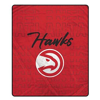 Pegasus Atlanta Hawks Echo Script Fade 50" x 60" Ultra Soft Throw Blanket