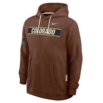 Men's Nike Brown Colorado Buffaloes 2026 Military Appreciation Dri-FIT Hoodie