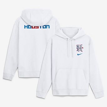 Men's Nike White Houston Texans Rivalries Collection Club Fleece Hoodie