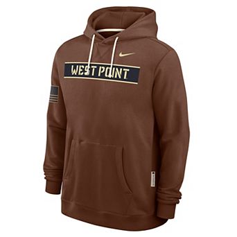 Men's Nike Brown Army Black Knights 2026 Military Appreciation Dri-FIT Hoodie