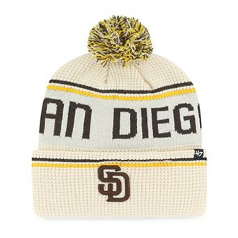 Men's '47 Natural San Diego Padres Quattrle Cuffed Knit Hat with Pom