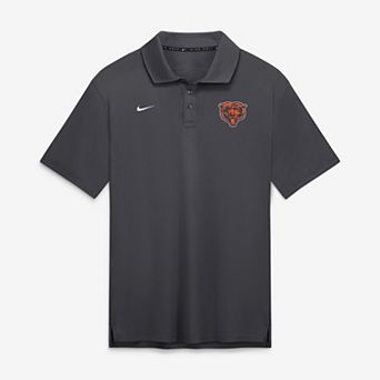 Men's Nike Anthracite Chicago Bears Par Solid Dri-FIT Polo