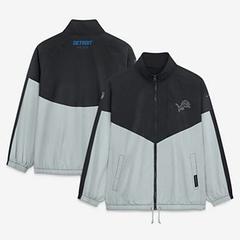 Women's Nike Black/Gray Detroit Lions 2026 Rivalries Collection Oversized Full-Zip Jacket