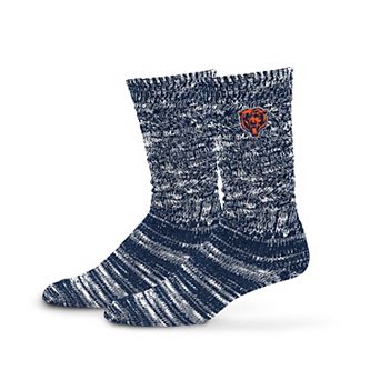 Women's PRO Compression Navy Chicago Bears Slouchy Slub Textured Boyfriend Socks