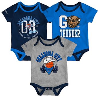 Infant Mitchell & Ness Oklahoma City Thunder Fanbase 3-Pack Bodysuit Set