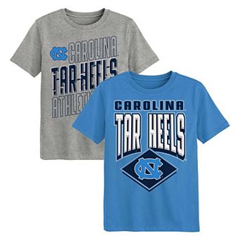 Preschool Outerstuff Carolina Blue/Gray North Carolina Tar Heels Trench Kings 2-Pack T-Shirt Set