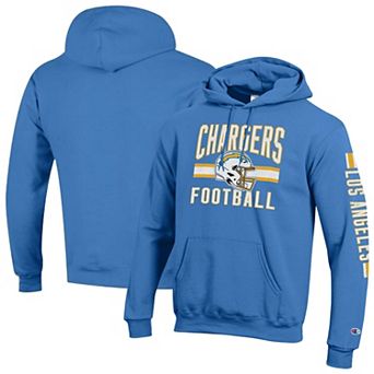 Men's Champion Powder Blue Los Angeles Chargers Powerblend Hoodie