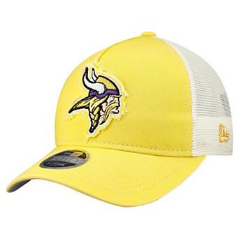 Youth New Era Gold Minnesota Vikings Fan 9FORTY A-Frame M-Crown Trucker Adjustable Hat