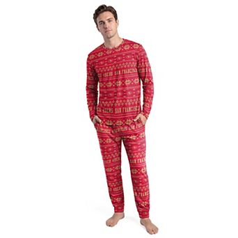 Men's Concepts Sport Scarlet San Francisco 49ers Jubilee Long Sleeve T-Shirt & Pant Set
