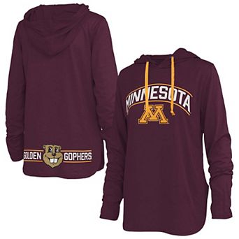 Women's Pressbox Maroon Minnesota Golden Gophers Allie Long Sleeve Hooded T-Shirt