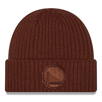 Men's New Era Brown Golden State Warriors Color Pack Cuffed Knit Hat