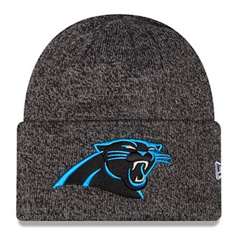 Men's New Era Black Carolina Panthers Marled Cuffed Knit Hat