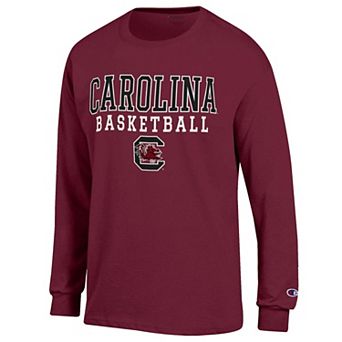 Men's Champion Garnet South Carolina Gamecocks Basketball Stack Long Sleeve T-Shirt