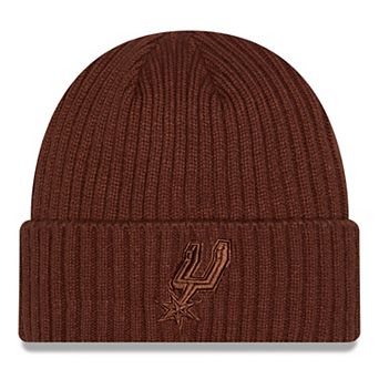 Men's New Era Brown San Antonio Spurs Color Pack Cuffed Knit Hat