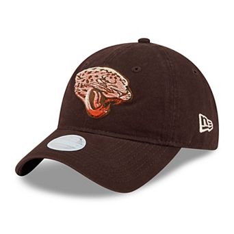 Women's New Era Brown Jacksonville Jaguars Pumpkin Spice 9TWENTY Adjustable Hat