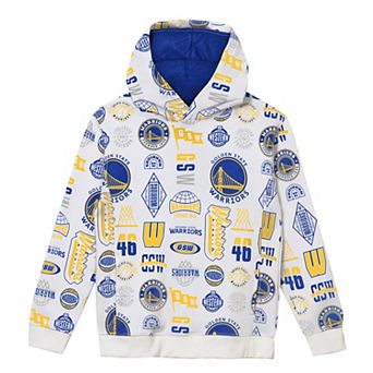 Preschool Outerstuff White Golden State Warriors 3-and-D Allover Hoodie