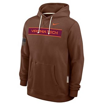 Men's Nike Brown Virginia Tech Hokies 2026 Military Appreciation Dri-FIT Hoodie