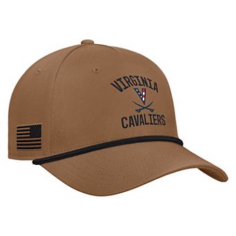 Men's Nike Brown Virginia Cavaliers 2026 Military Appreciation Rope Rise 5-Panel Adjustable Hat