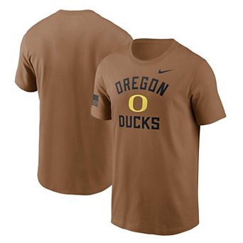 Men's Nike Brown Oregon Ducks 2026 Military Appreciation Sideline Dri-FIT T-Shirt