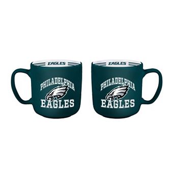 Logo Brands Philadelphia Eagles Two-Piece 15oz. Stripe Mug Set