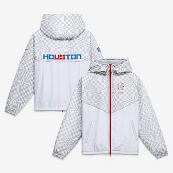 Men's Nike White Houston Texans 2026 Rivalries Collection Windrunner Full-Zip Jacket