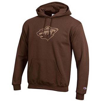 Men's Champion Brown Minnesota Wild Core Plus Eco Powerblend Hoodie