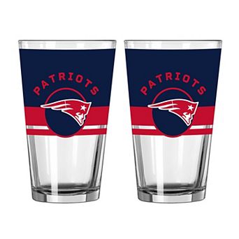 Logo Brands New England Patriots Two-Piece 16oz. Horizon Pint Glass Set