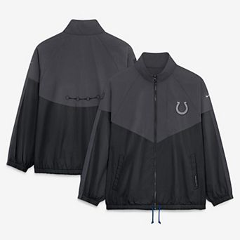 Women's Nike Anthracite Indianapolis Colts 2026 Rivalries Collection Oversized Full-Zip Jacket